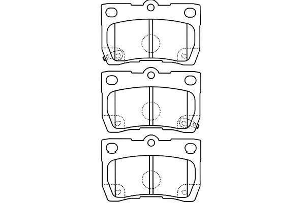 KAVO PARTS Комплект тормозных колодок, дисковый тормоз BP-9099